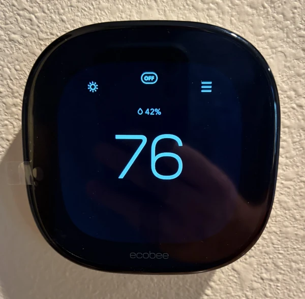 Installed ecobee Smart Thermostat Enhanced