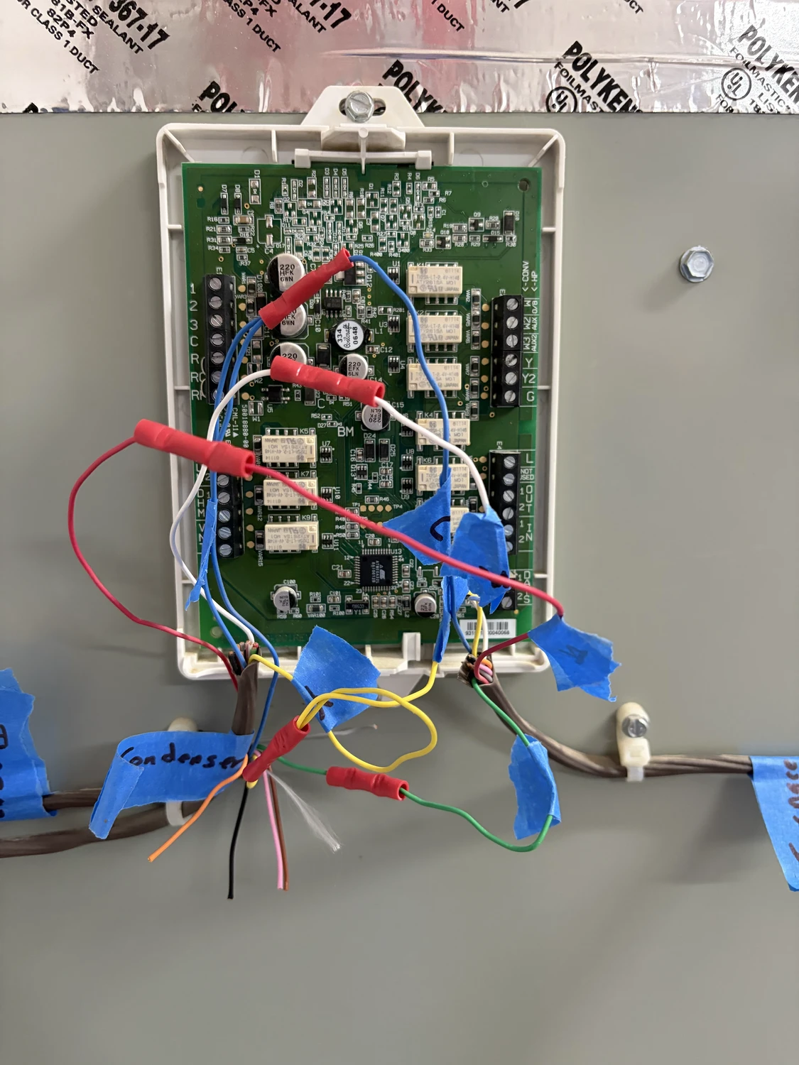 Temporary labeling and conductor extensions during the EIM bypass